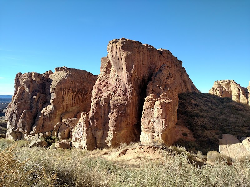 Dinosaur Rock in Acoma Pueblo, New Mexico
