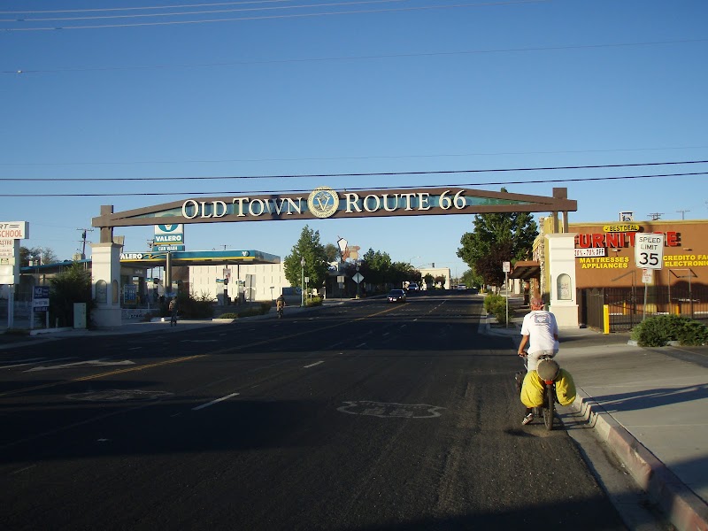 Old Town Rte 66 Sign in Victorville, California