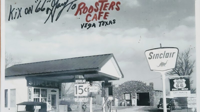 Roosters in Vega, Texas