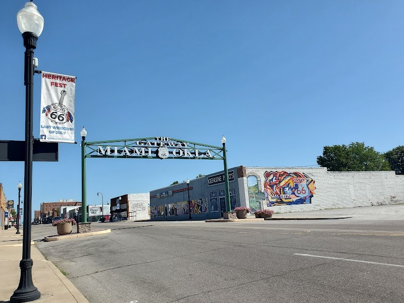 Route 66 Gateway Sign in Miami, Oklahoma