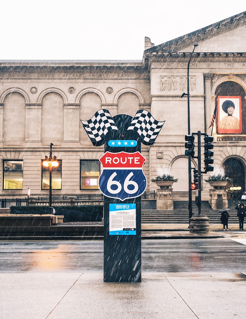 Route 66 Sign in Elwood, Illinois
