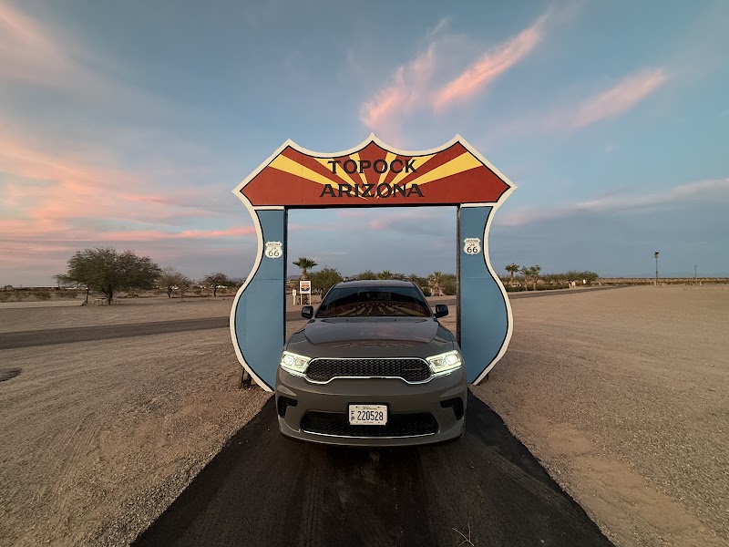 Route 66 Sign in Topock, Arizona