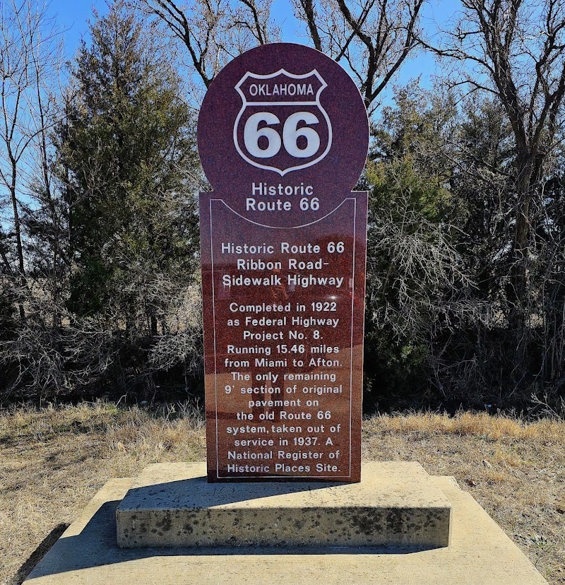 Rte 66 Historic Marker in Miami, Oklahoma