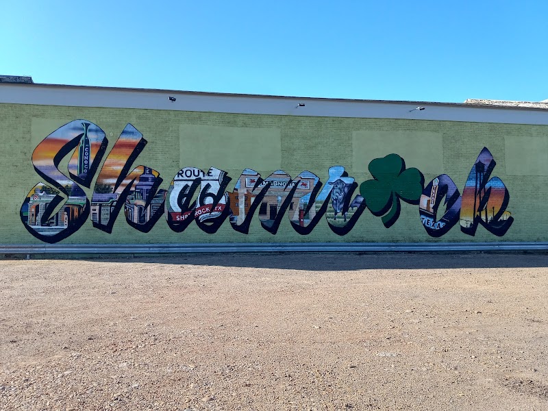 States of Route 66 Mural in Shamrock, Texas