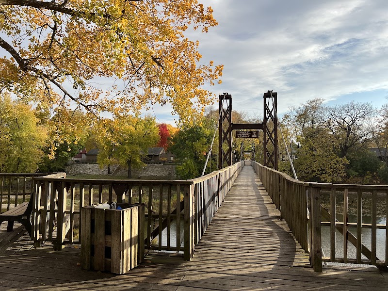 Swinging Bridge in Pontiac, Illinois