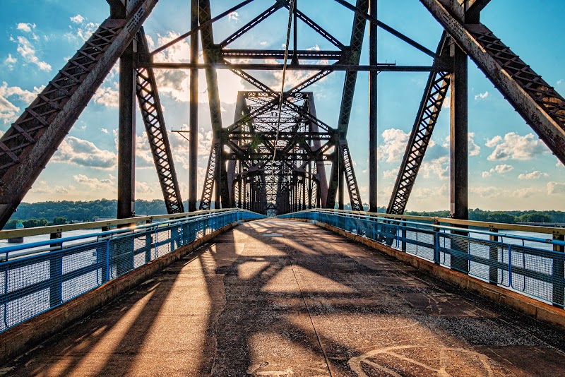 Chain of Rocks Bridge in Madison, Illinois