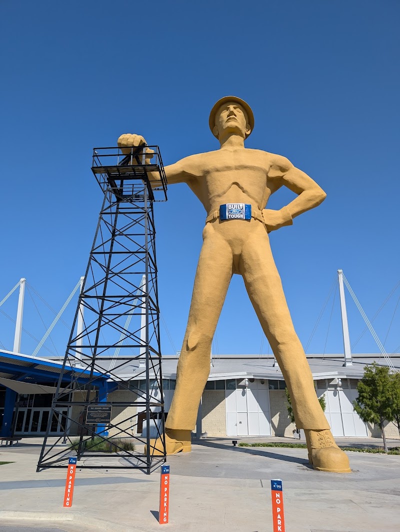 Golden Driller Statue in Tulsa, Oklahoma