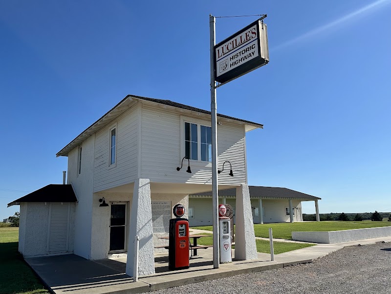 Lucille's Historic Highway Gas Station in Hydro, Oklahoma